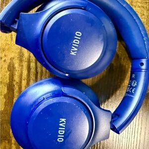 KVIDIO Blue Wireless Over-Ear Headphones